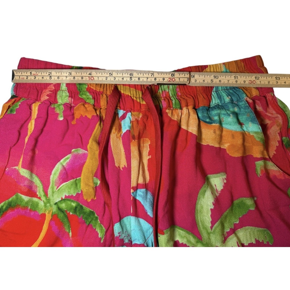 Farm Rio Ipanema Uni Shorts Women's S Rayon Tropical Pocket‎ Drawstring - Picture 7 of 9